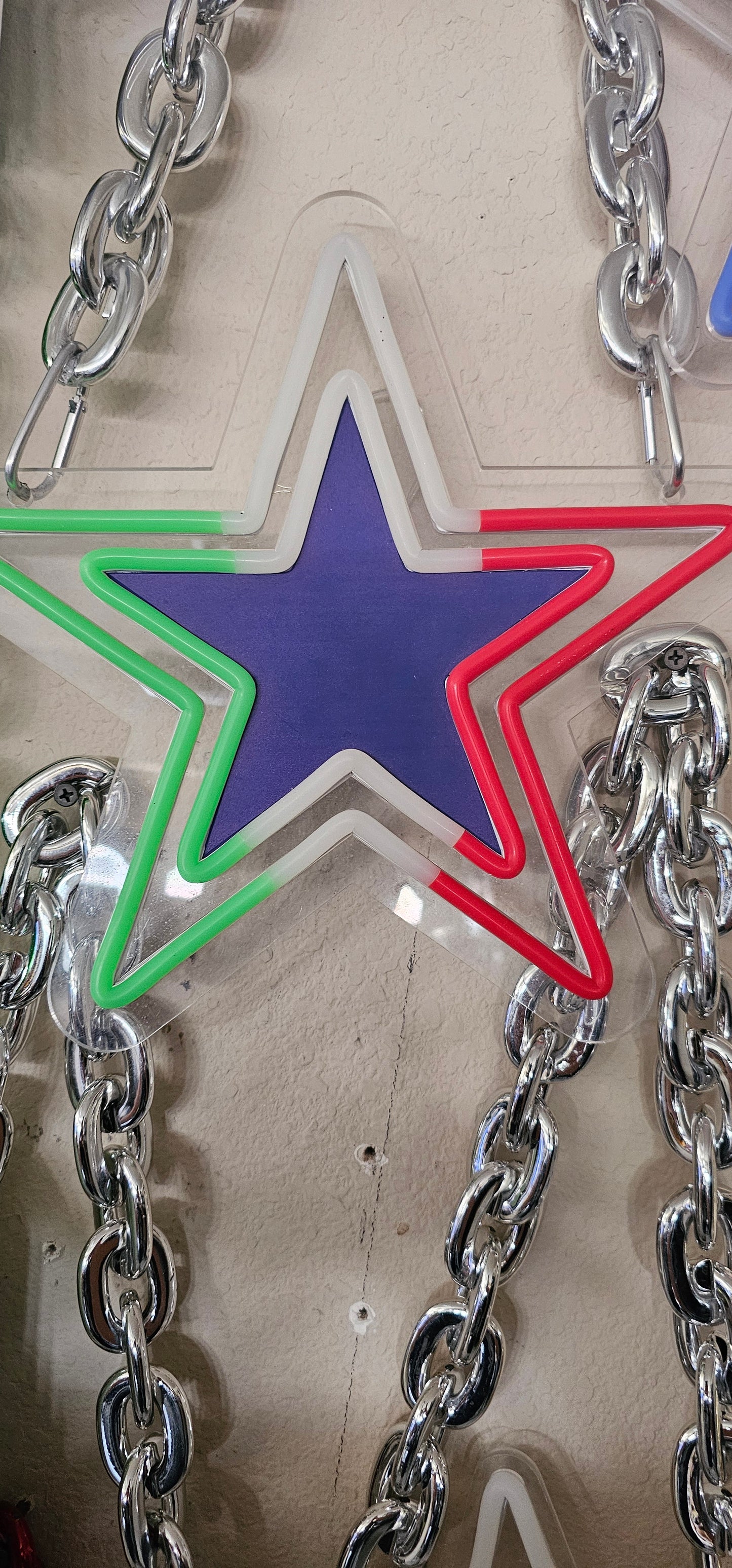 Cowboys New Light Up Gameday Star Chain 12v dual power with Dimmer and remote