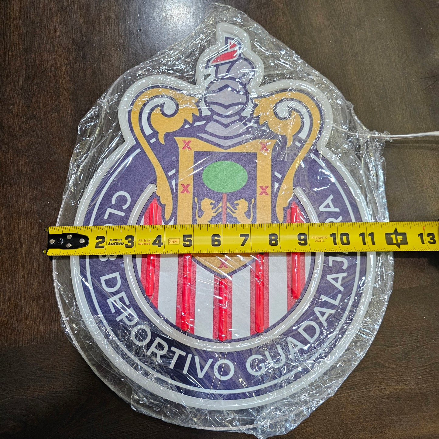 Club Deportivo Guadalajara blue neon led necklace chain Dual power