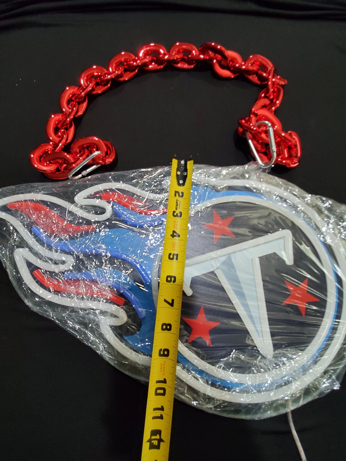 TENNESSEE TITANS led chain sign 12v dual power with remote and dimmer