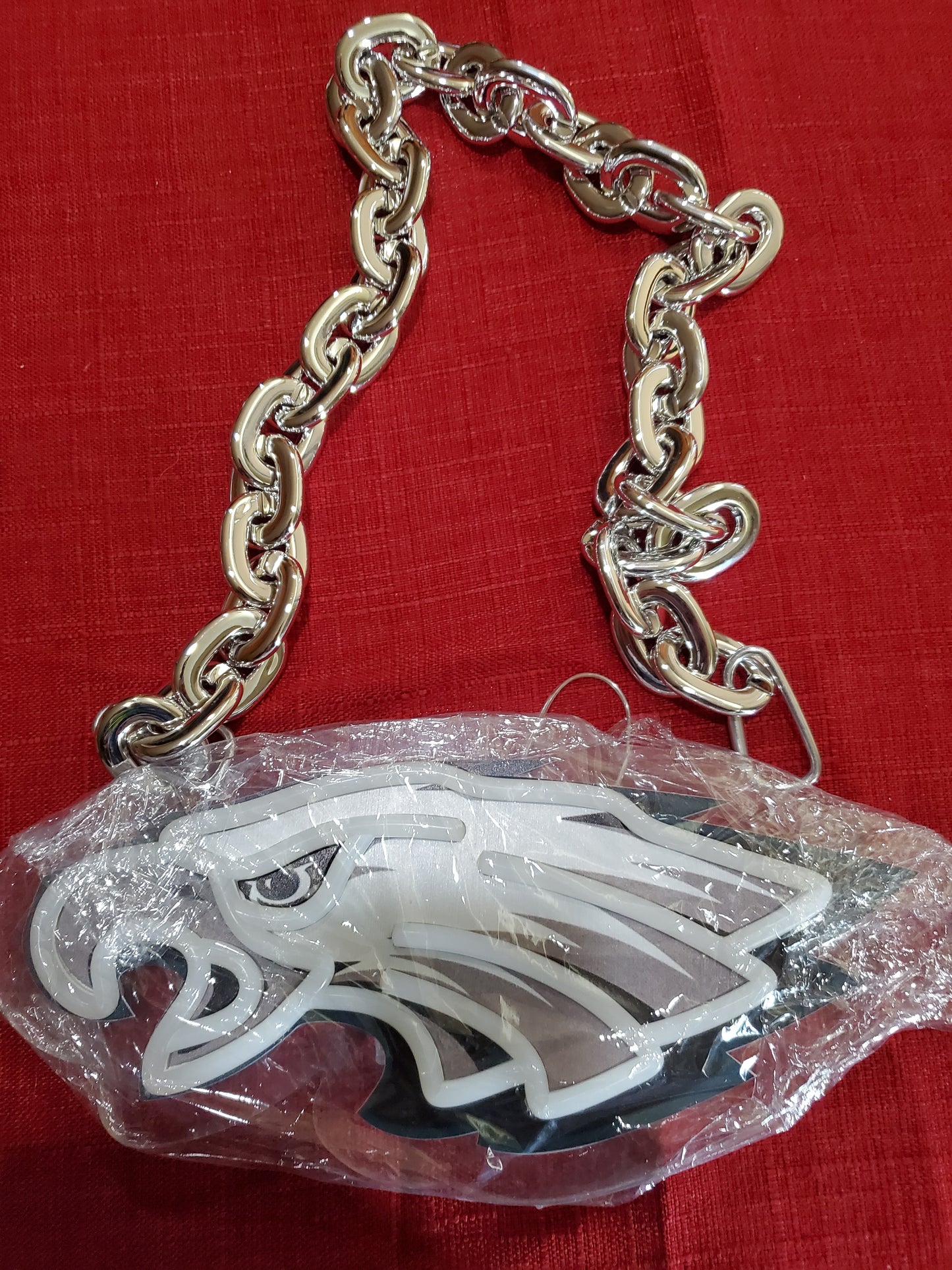 EAGLES FAN logo White neon 5V LED NECKLACE CHAIN
