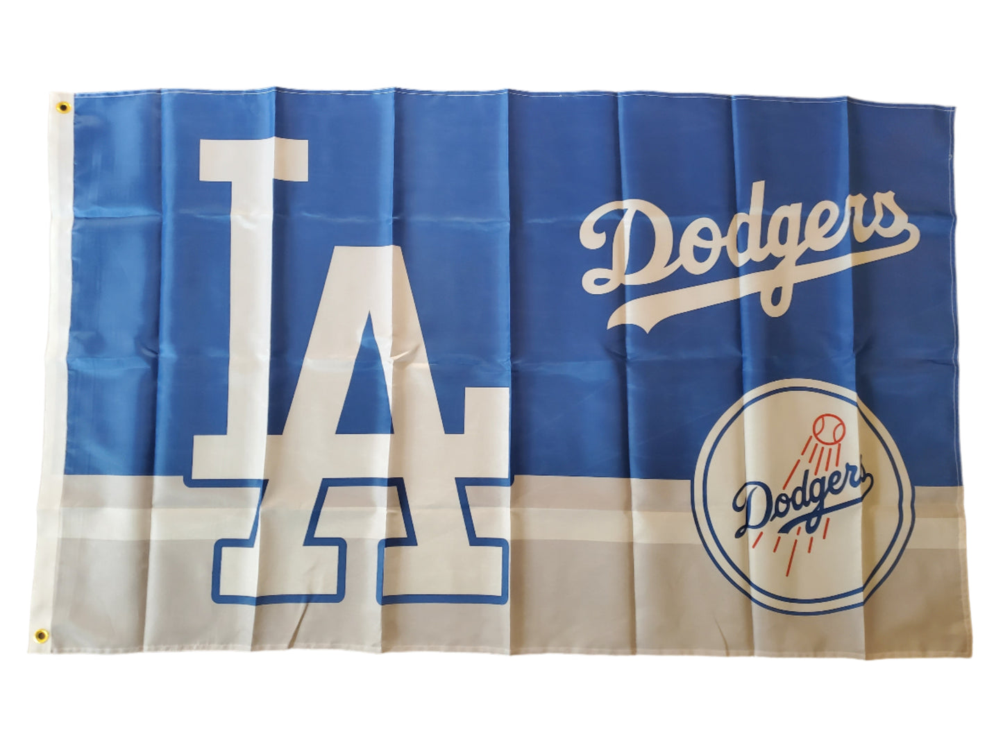 Dodgers flag 3ft × 5ft single ply 1 sided  print.