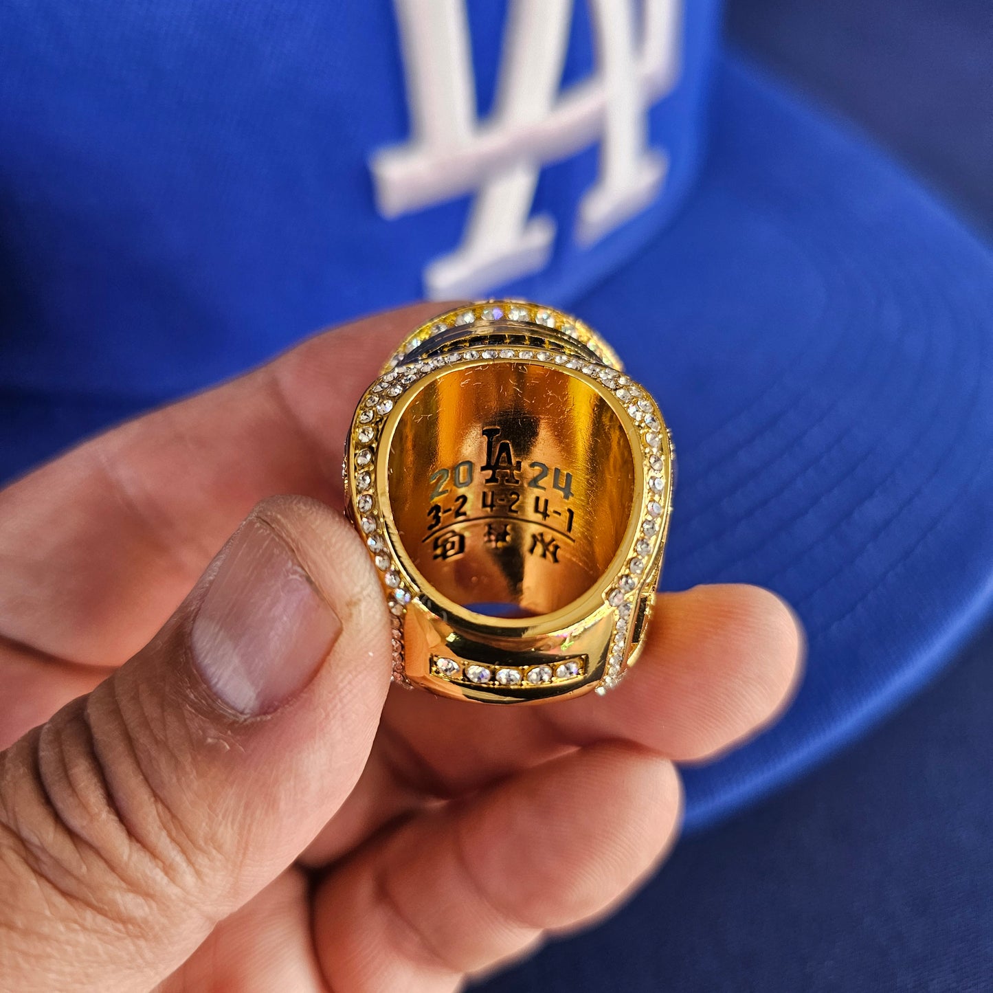 LA 2024 WORLD SERIES RING replica with box