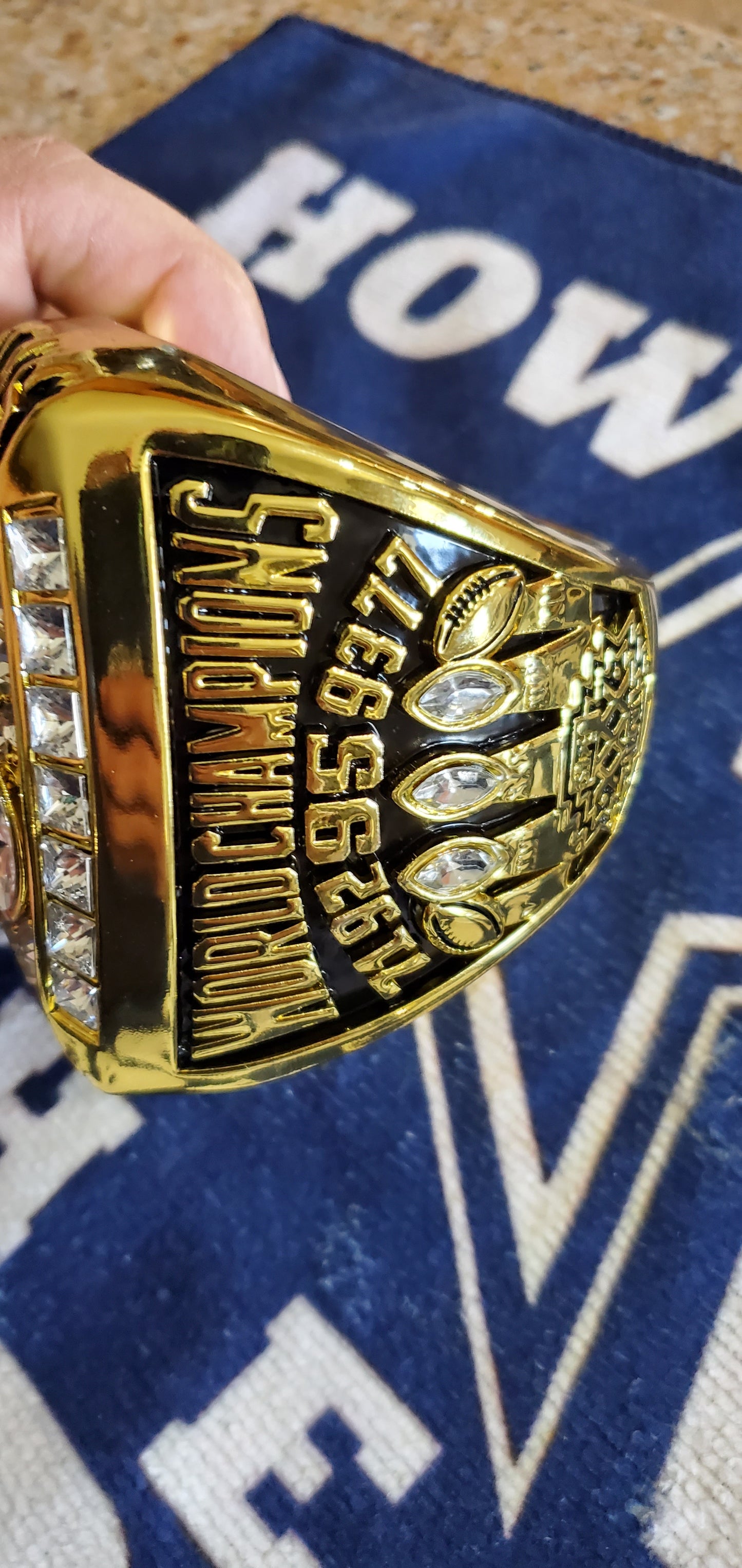 Dallas Super Bowl 71,77,92,93,95 champions Jumbo rings