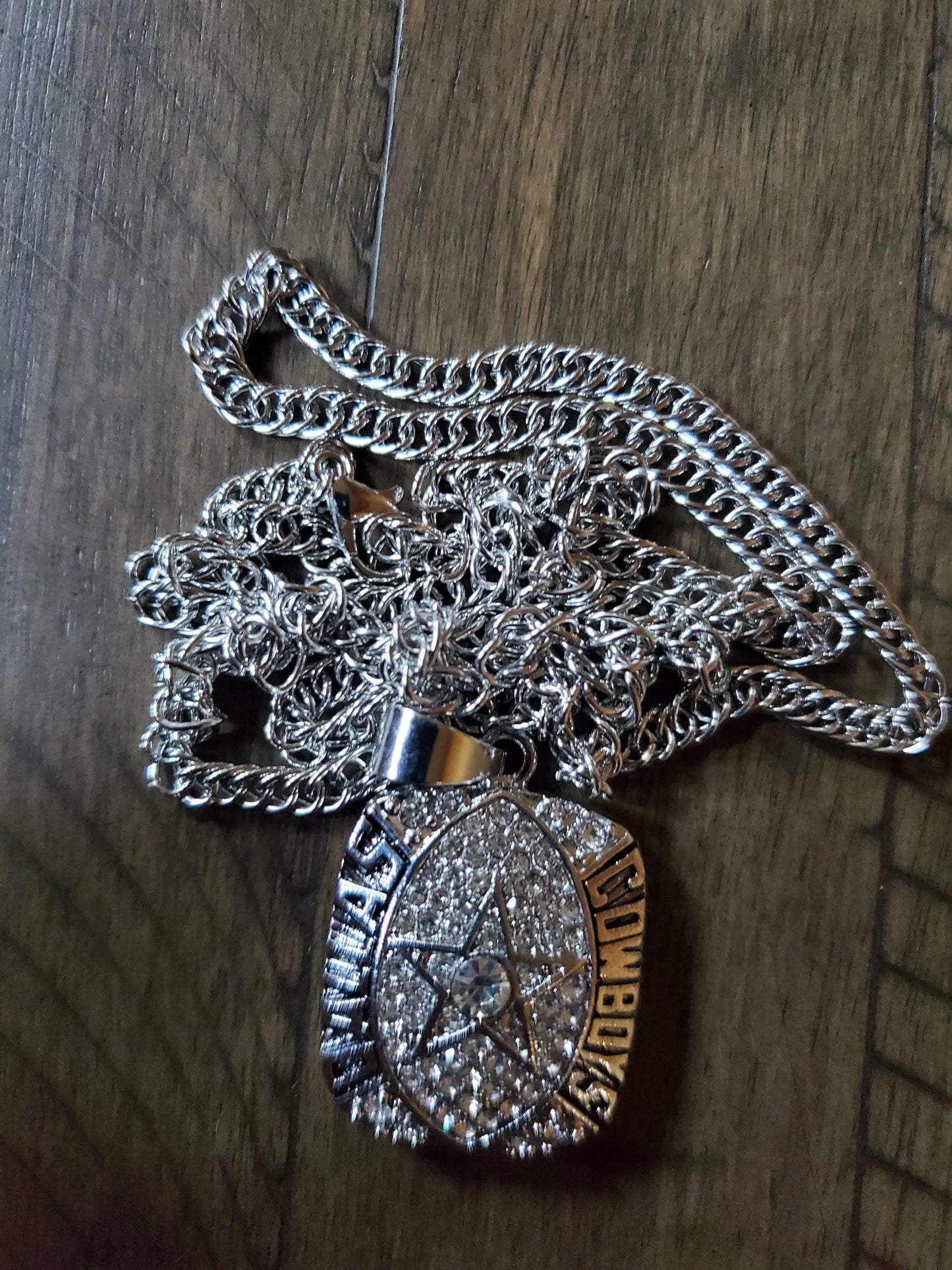 5 time superbowl champions cowboys necklace set 72,78,93,94,96