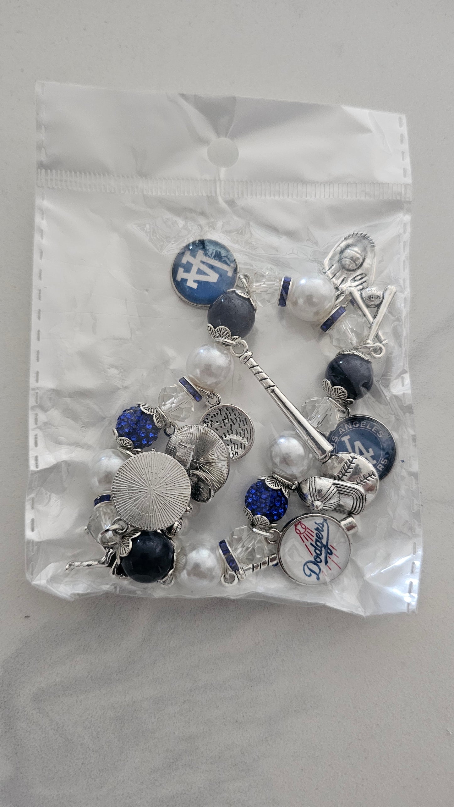 Dodgers charm bracelet