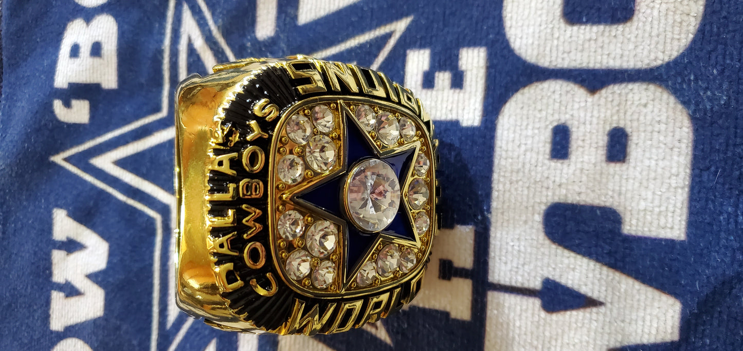 Dallas Super Bowl 71,77,92,93,95 champions Jumbo rings