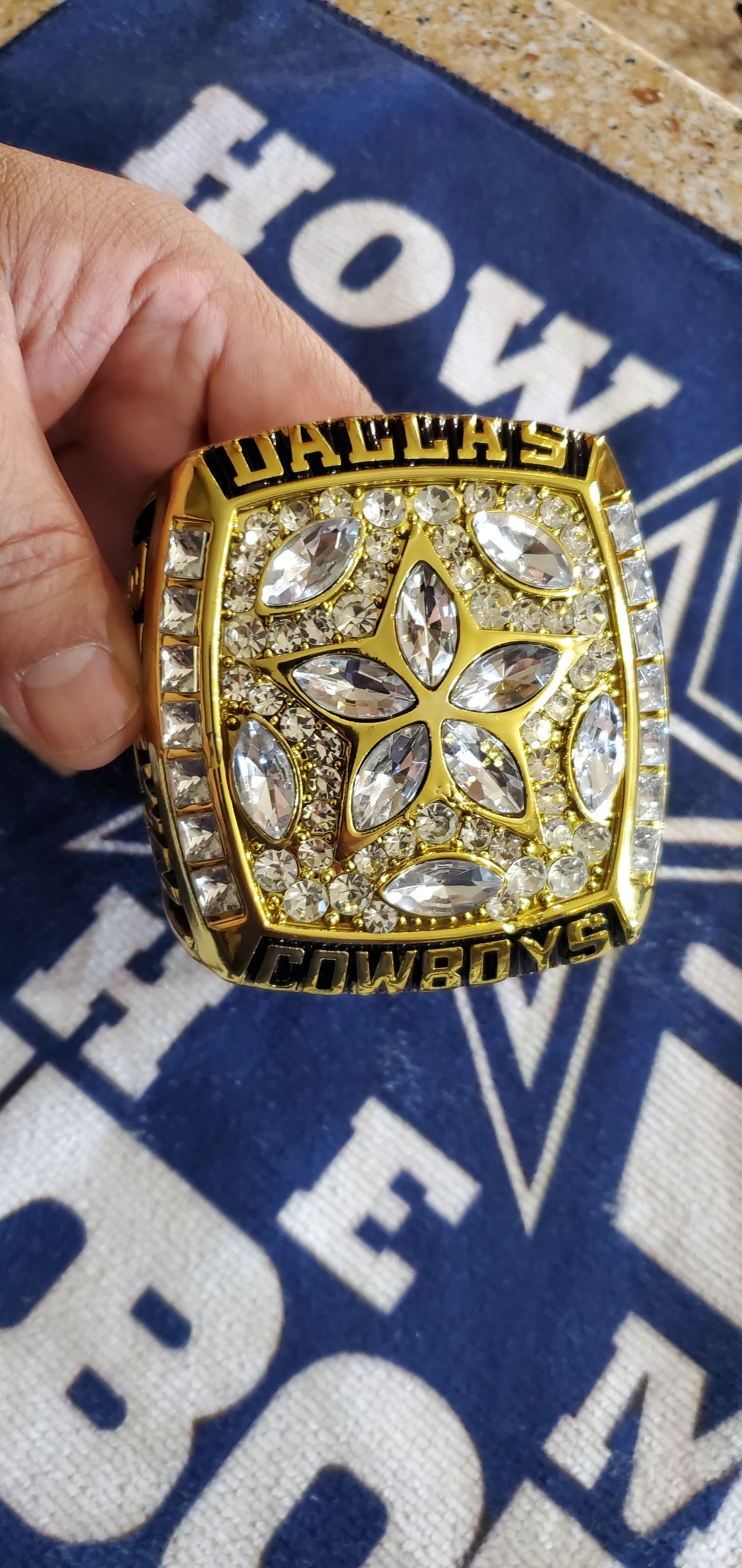 Dallas Super Bowl 71,77,92,93,95 champions Jumbo rings