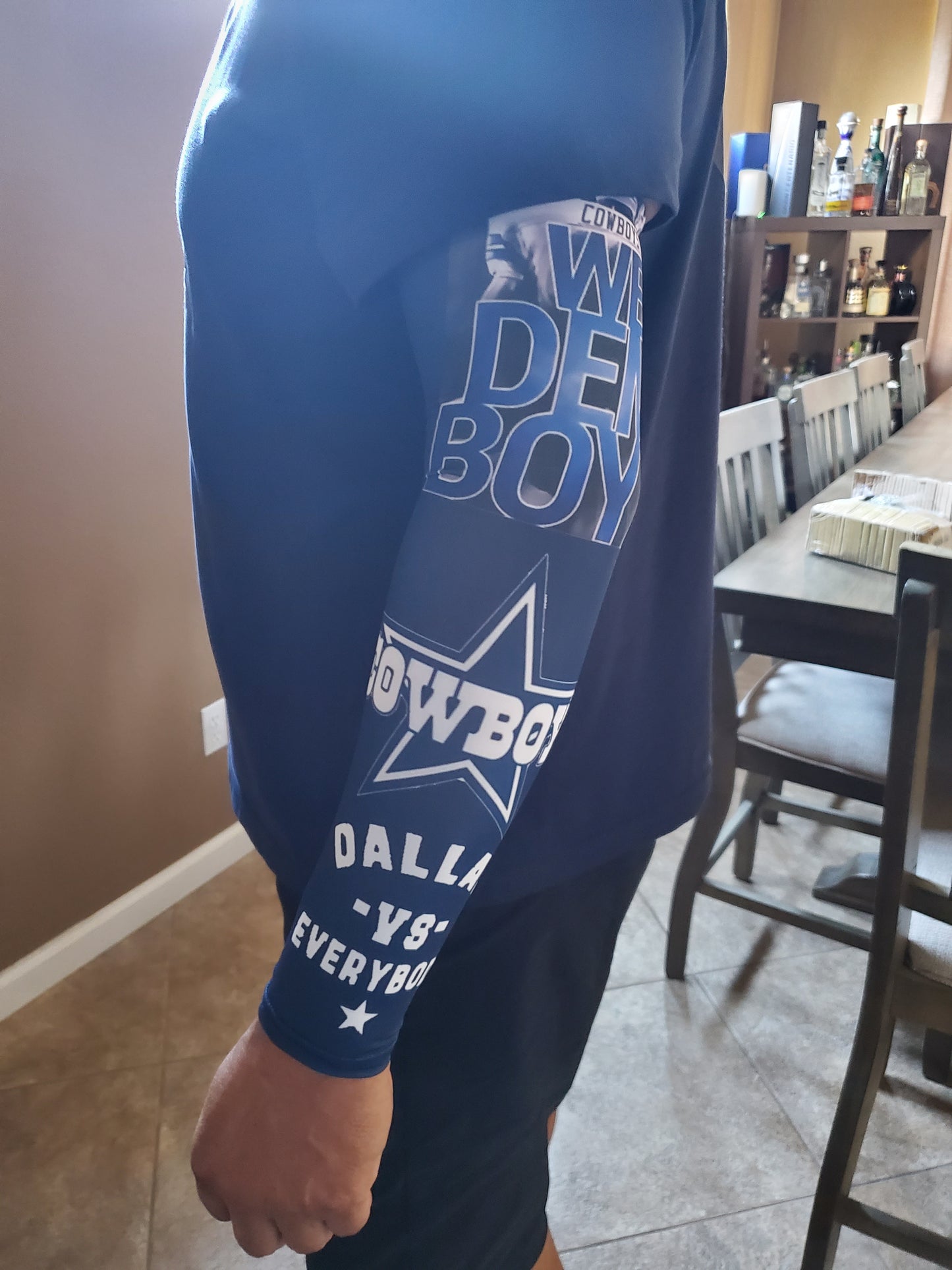 Cowboys compression Sleeves sold as pairs weather defense