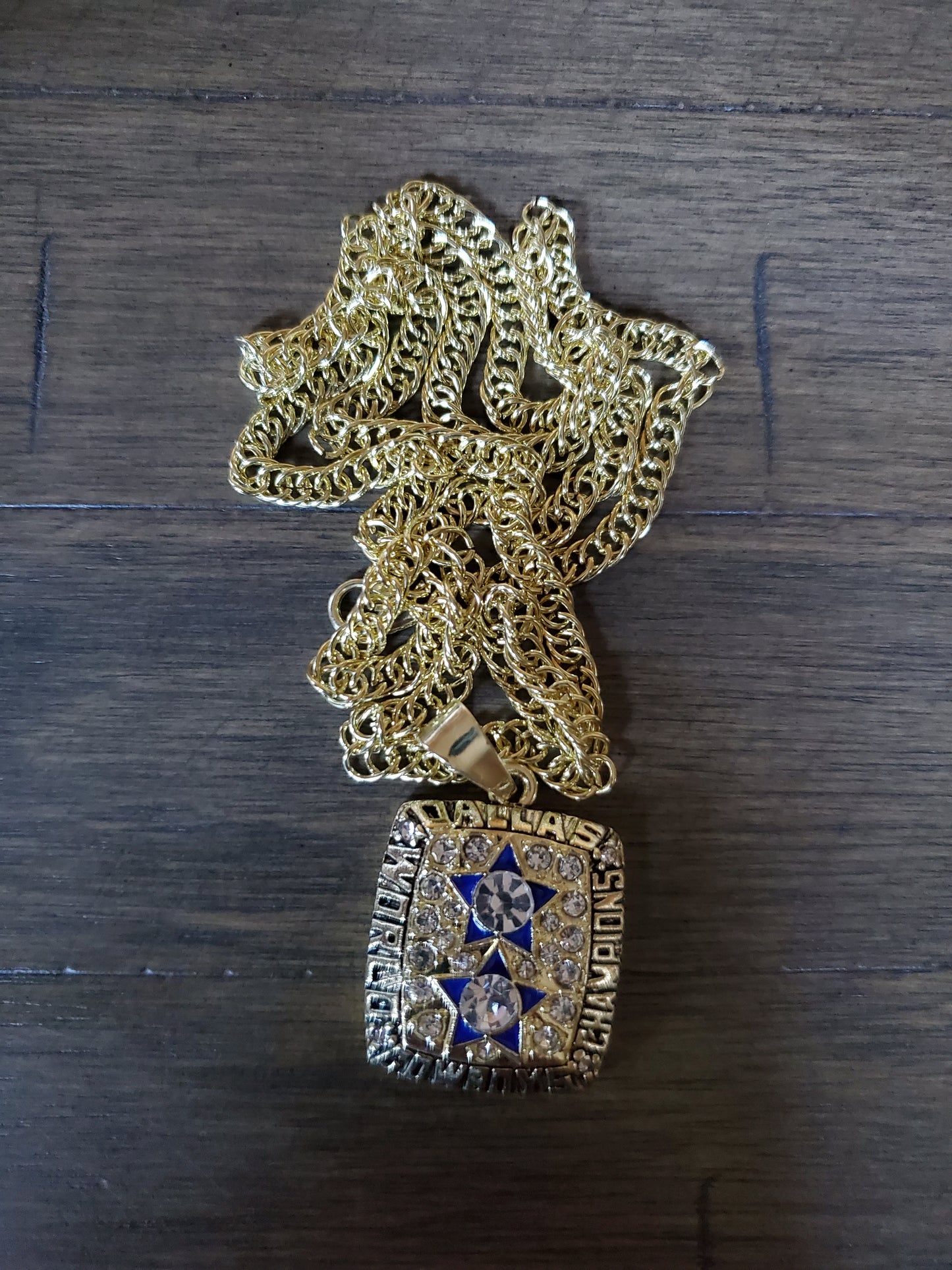 5 time superbowl champions cowboys necklace set 72,78,93,94,96