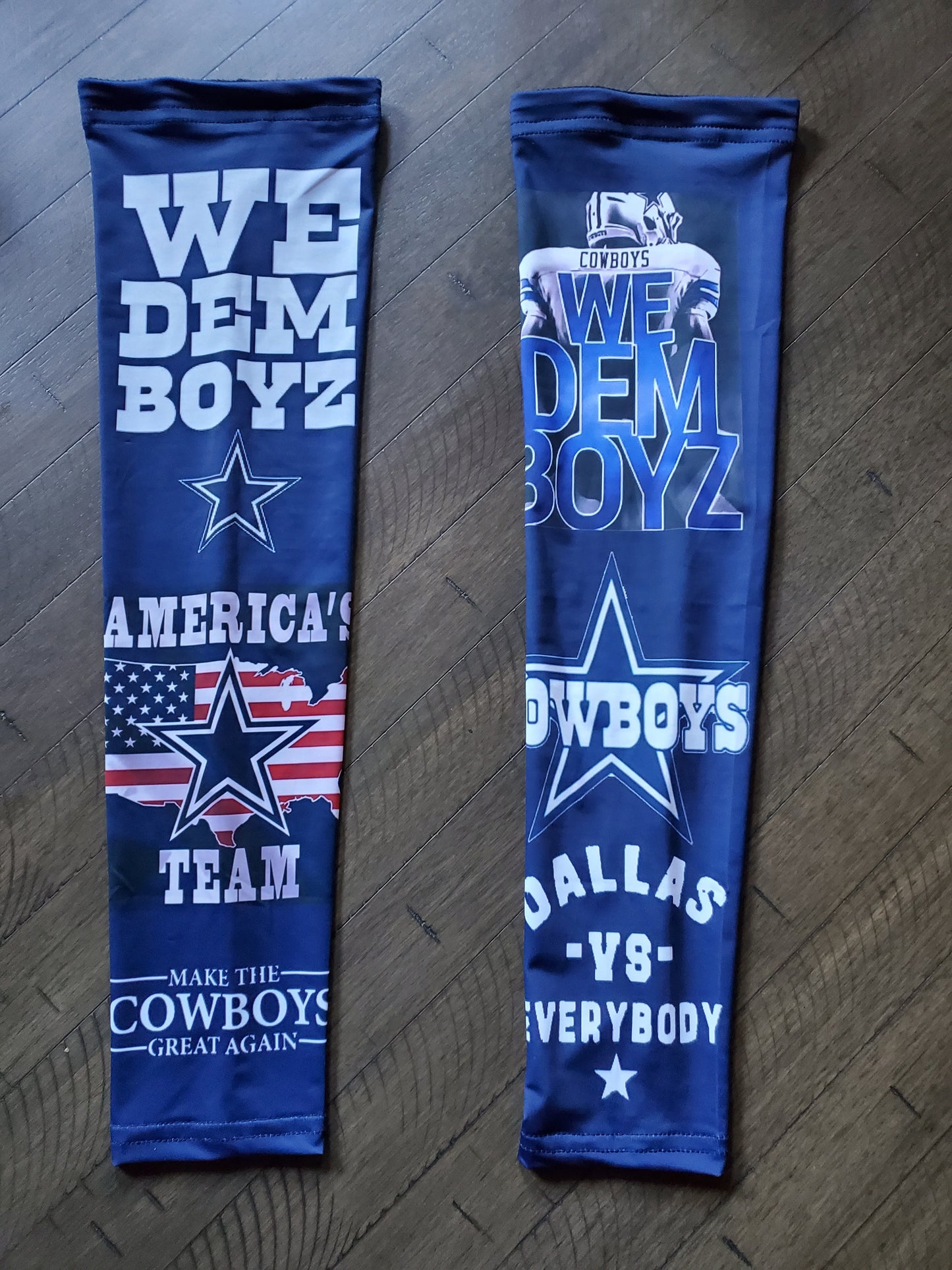Cowboys compression Sleeves sold as pairs weather defense