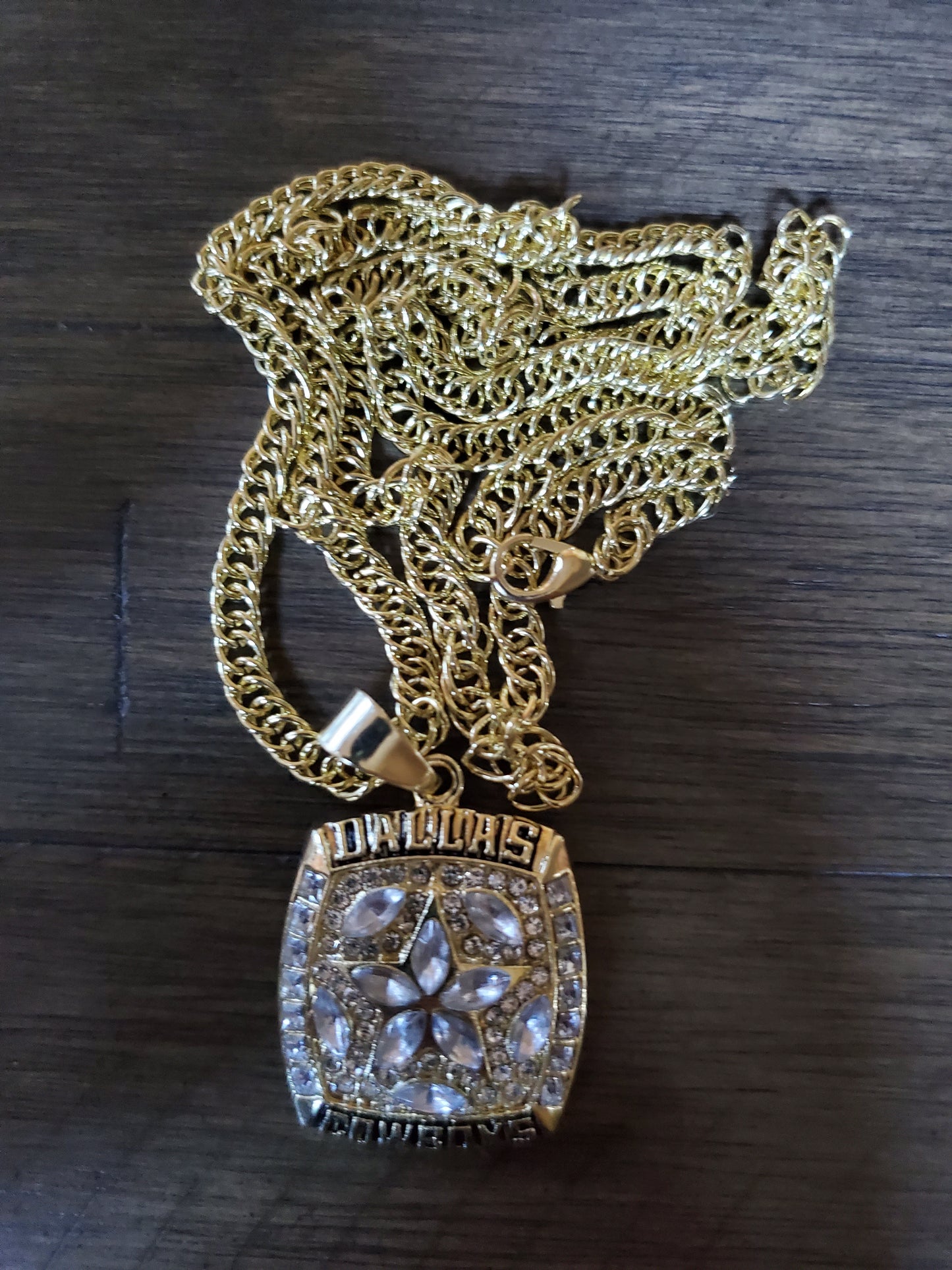 5 time superbowl champions cowboys necklace set 72,78,93,94,96