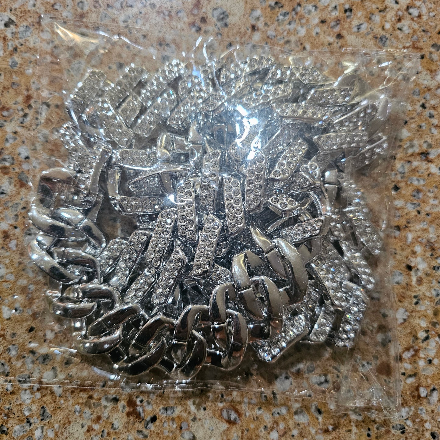 Chain Diamond Acrylic necklace G style