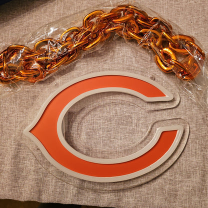 CHICAGO BEARS  LED LOGO CHAIN NECKLACE