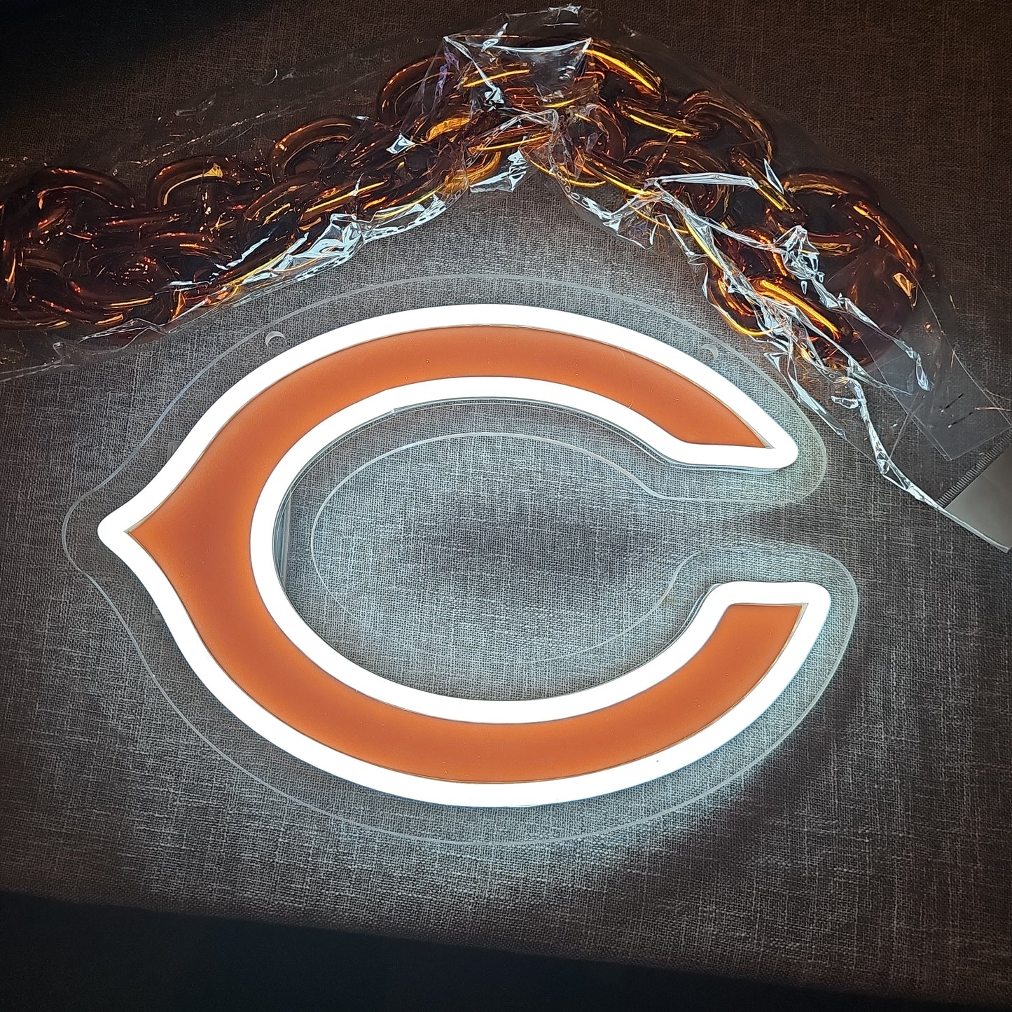 CHICAGO BEARS  LED LOGO CHAIN NECKLACE