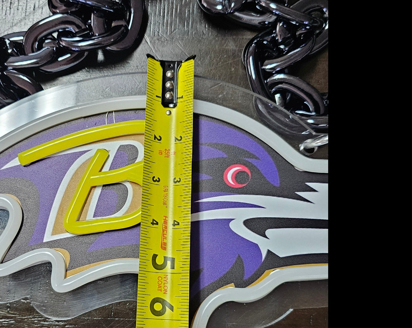 Ravens Fan Chain 5v led