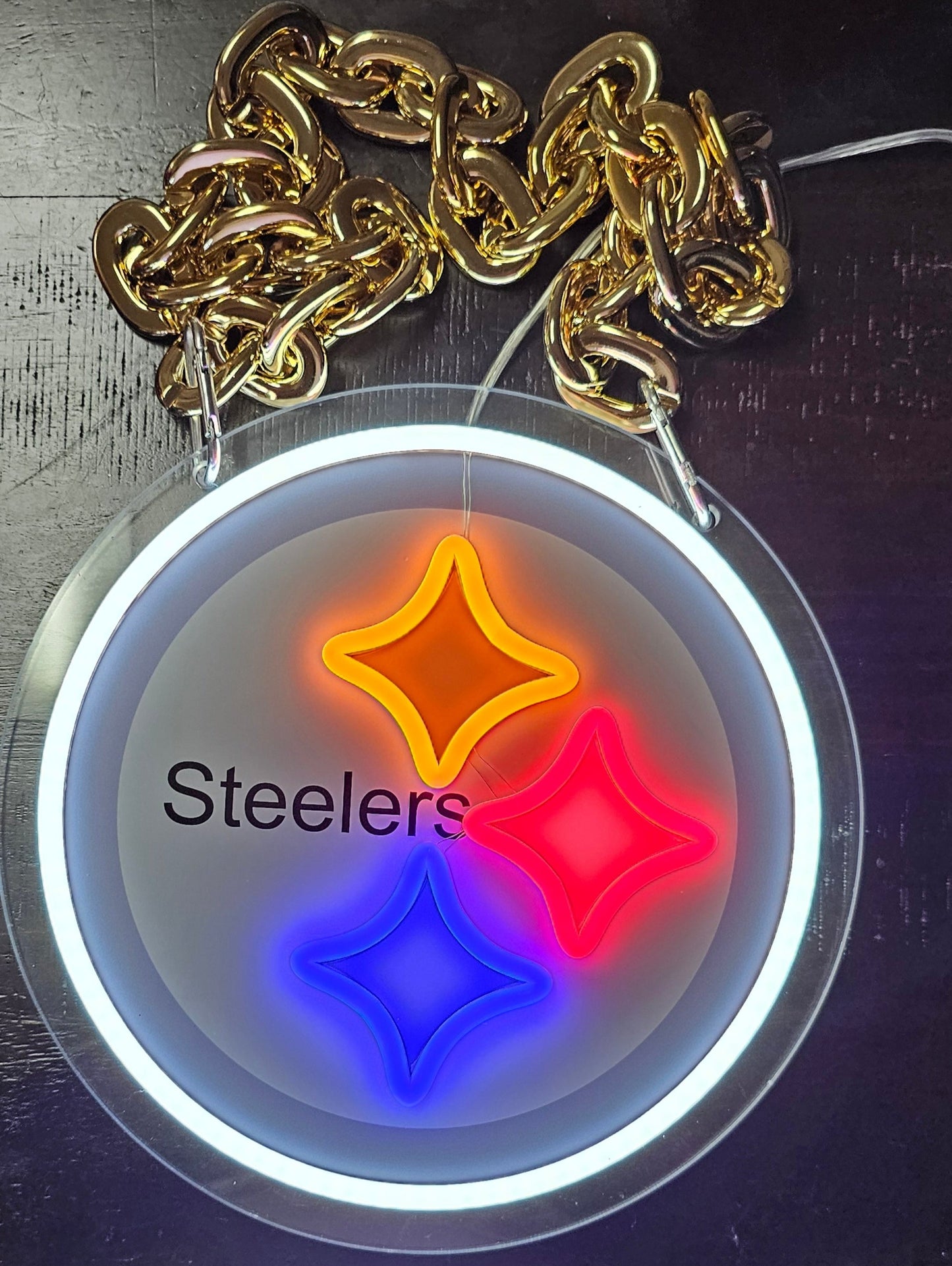 STEELERS FAN LED NECKLACE CHAIN