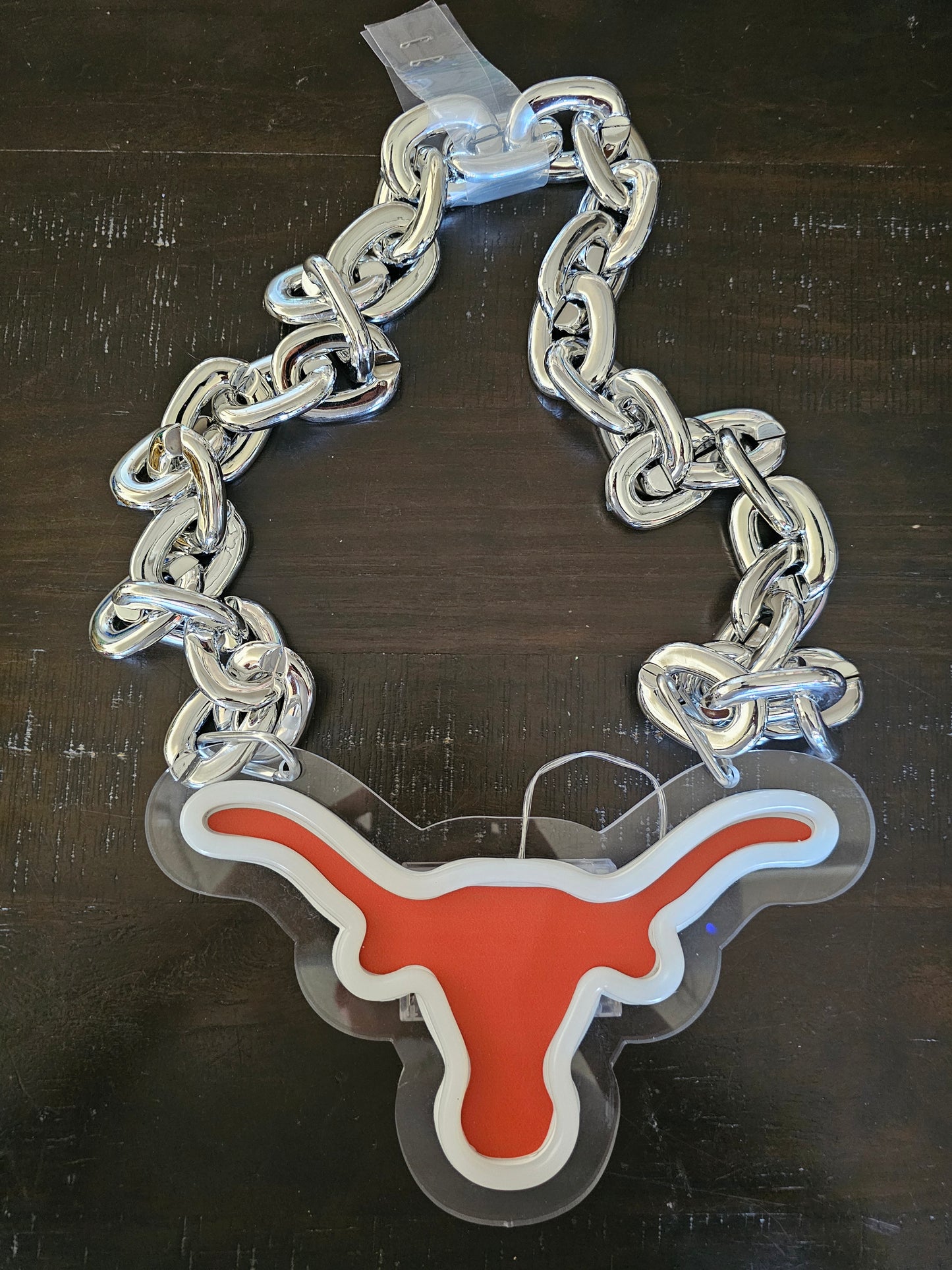 TEXANS LONGHORNS led fan Necklace fan chain 5v