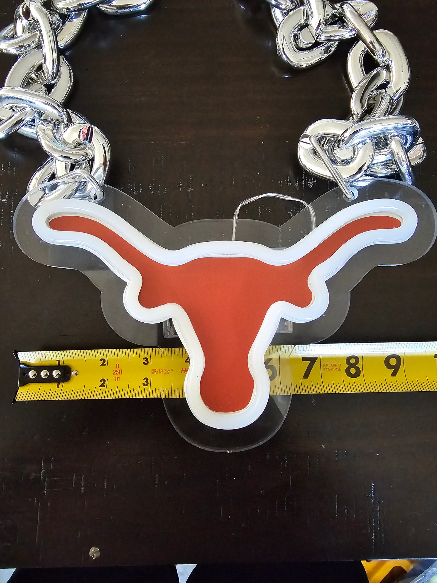 TEXANS LONGHORNS led fan Necklace fan chain 5v