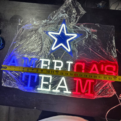 DALLAS COWBOYS AMERICA'S TEAM LED WALL Sign