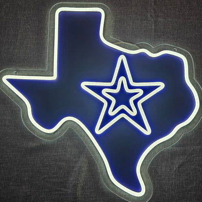 Cowboy Texas LED Sign