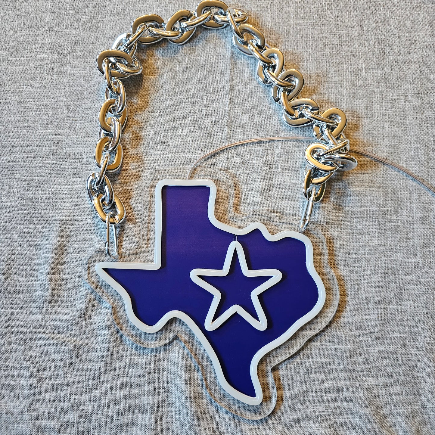 Cowboys Texas LED Chain 12v dual power with remote dimmer control