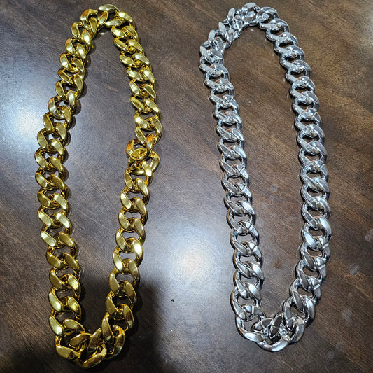 Acrylic chain necklace G style for leds