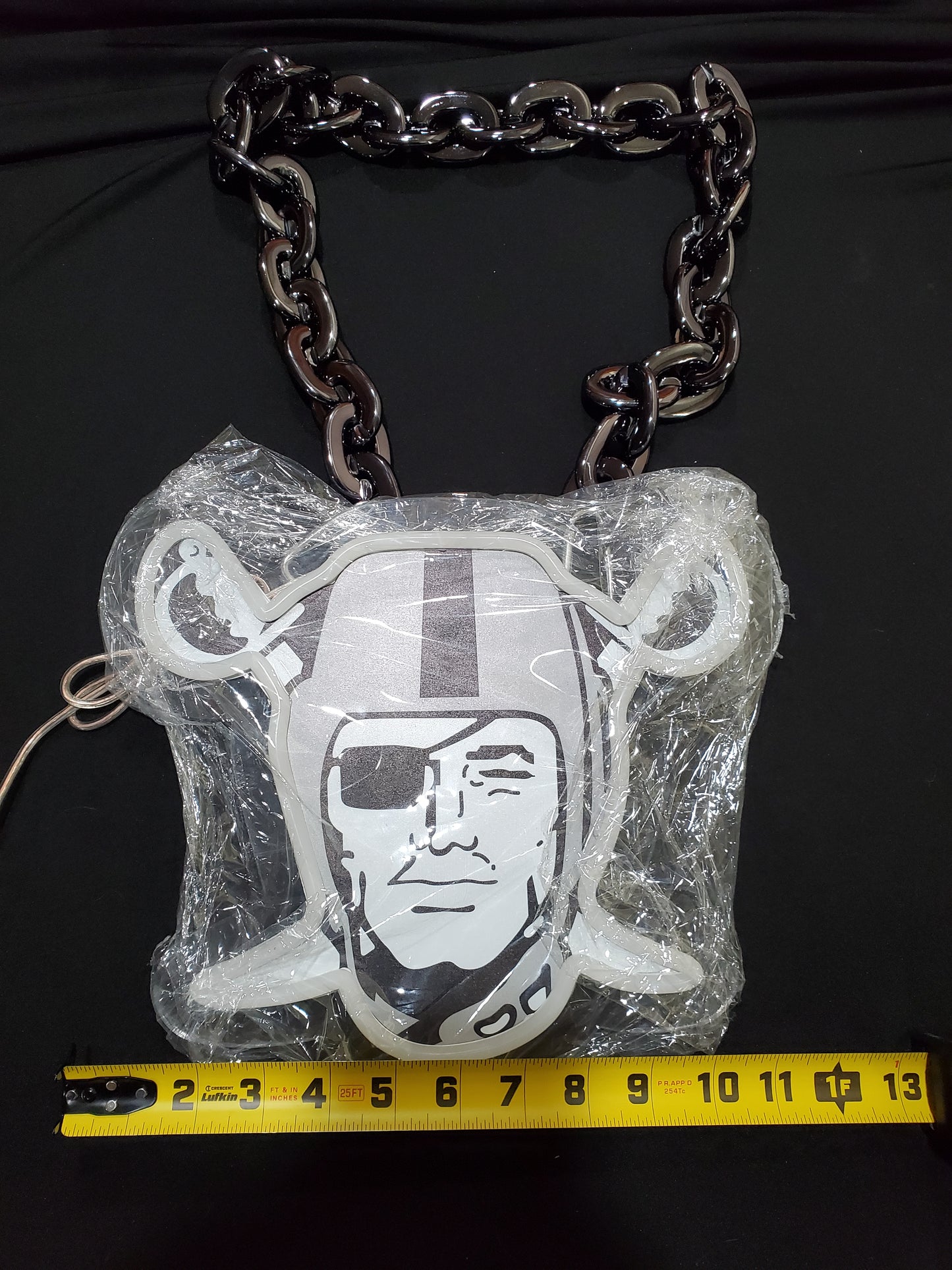 LAS VEGAS RAIDERS LED PIRATE MAN NECKLACE 12v dual power