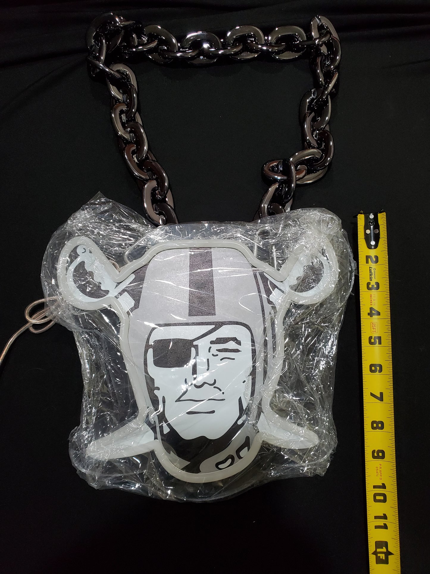 LAS VEGAS RAIDERS LED PIRATE MAN NECKLACE 12v dual power