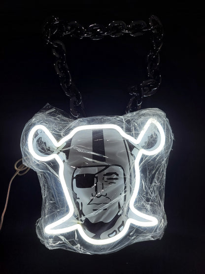 LAS VEGAS RAIDERS LED PIRATE MAN NECKLACE 12v dual power