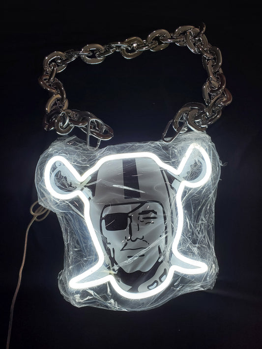 LAS VEGAS RAIDERS LED PIRATE MAN NECKLACE 12v dual power