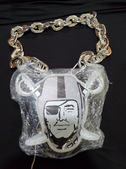 LAS VEGAS RAIDERS LED PIRATE MAN NECKLACE 12v dual power