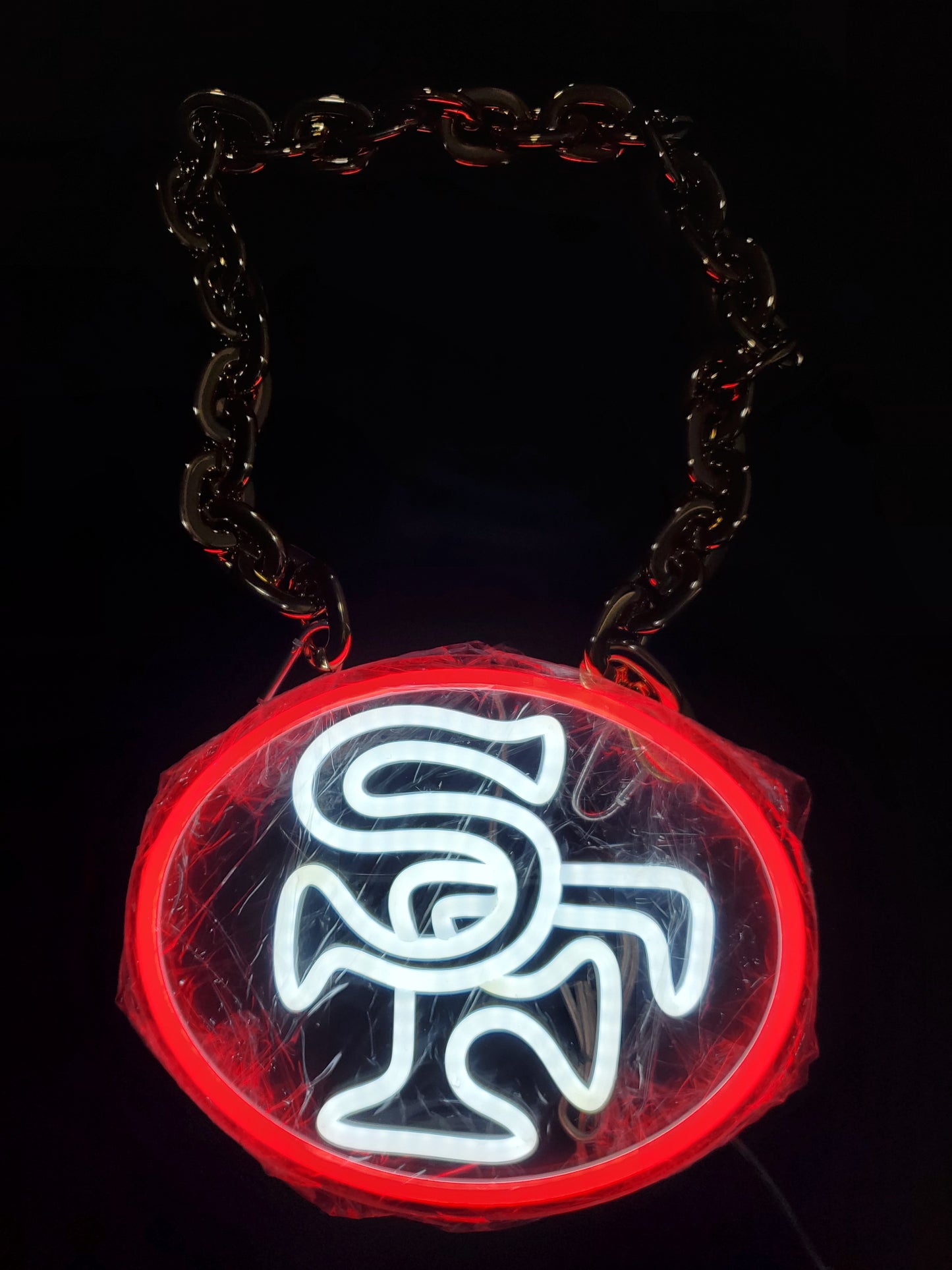 49ers SF CIRCLE led chain sign 12v dual power with remote and dimmer