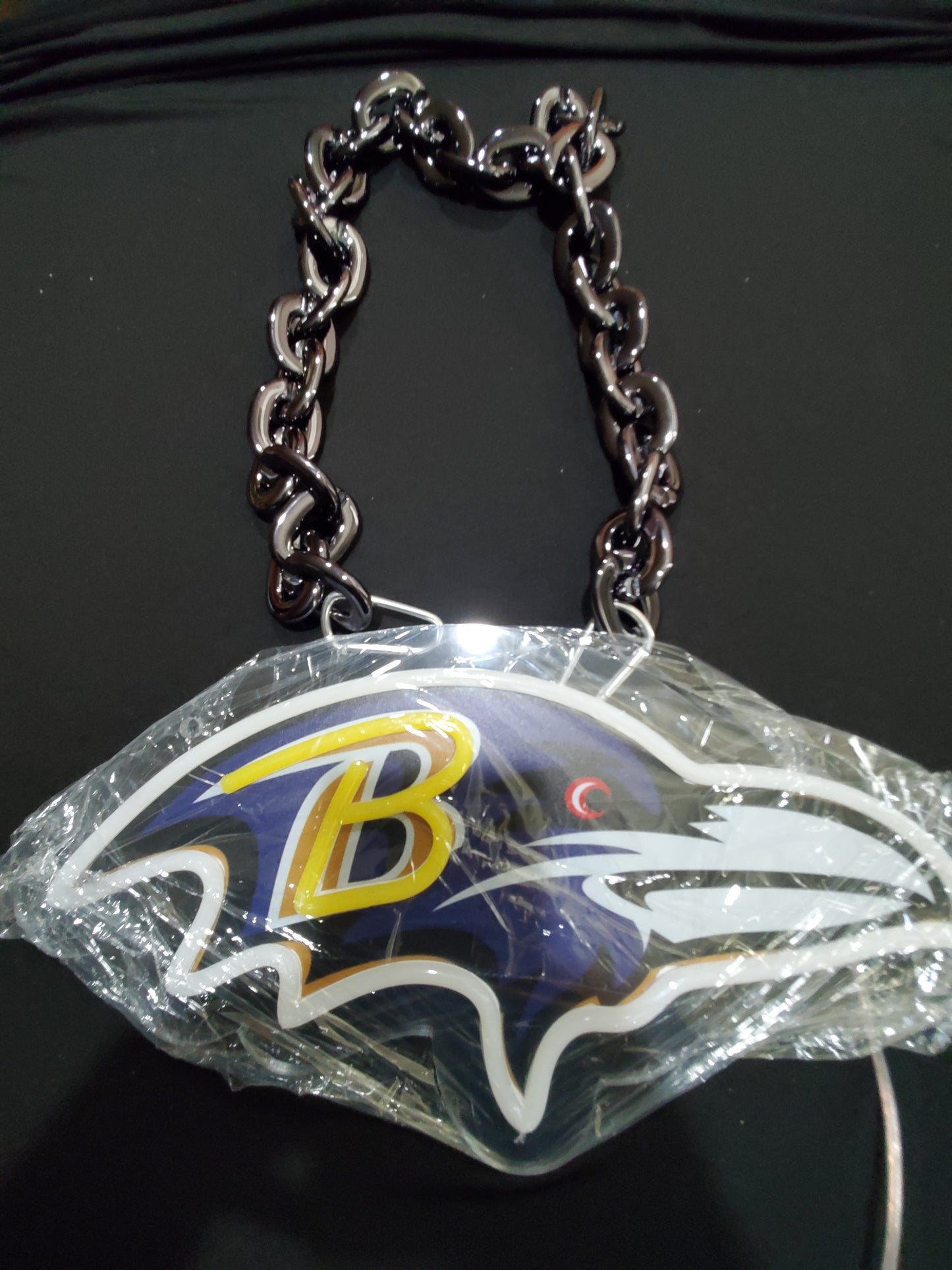 RAVENS led chain sign 12v dual power with remote and dimmer.