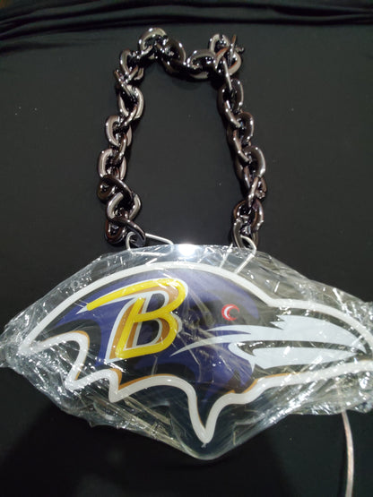 RAVENS led chain sign 12v dual power with remote and dimmer.