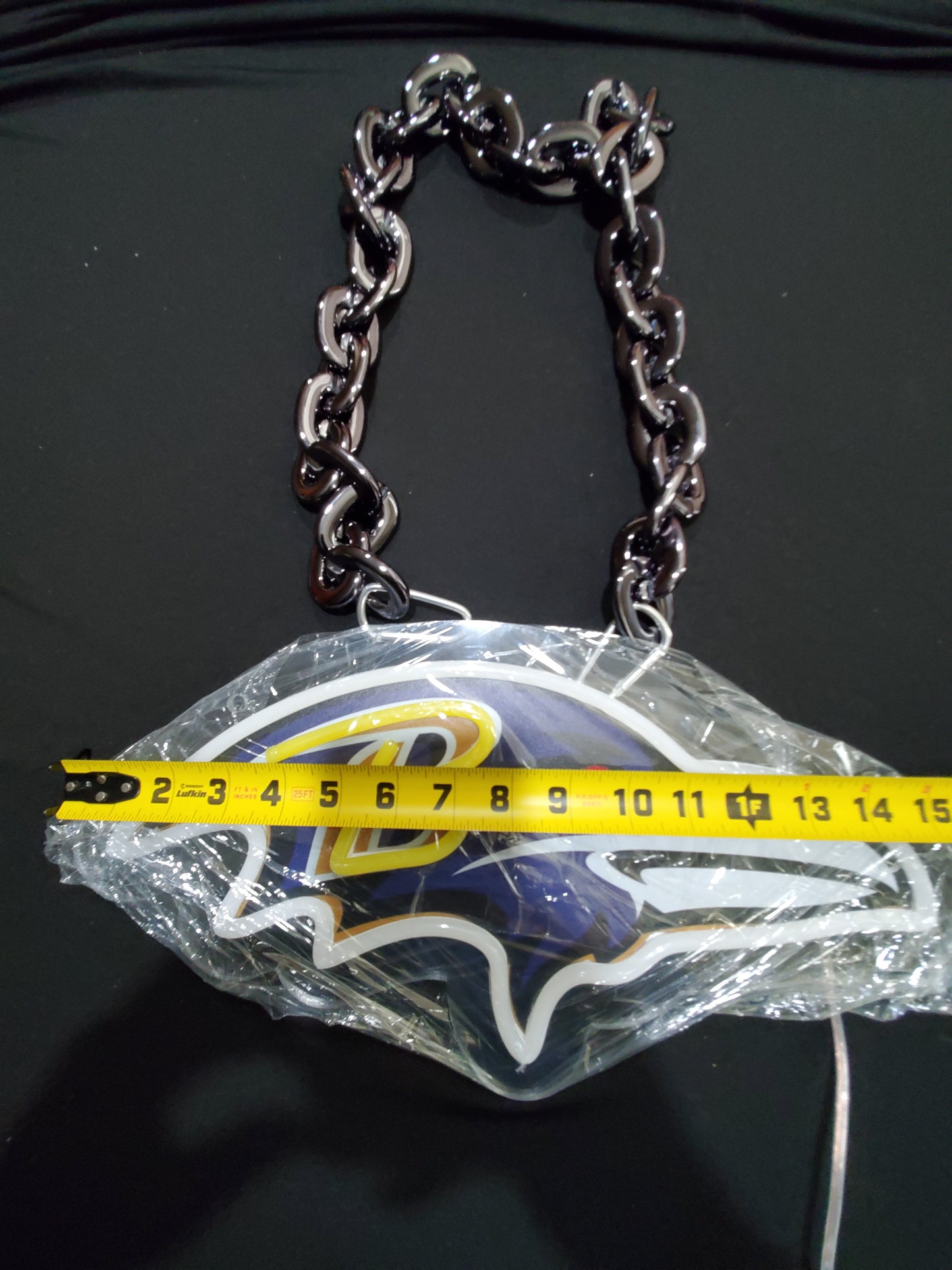 RAVENS led chain sign 12v dual power with remote and dimmer.