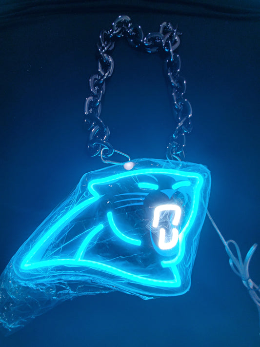 PANTHERS led chain sign 12v dual power with remote and dimmer