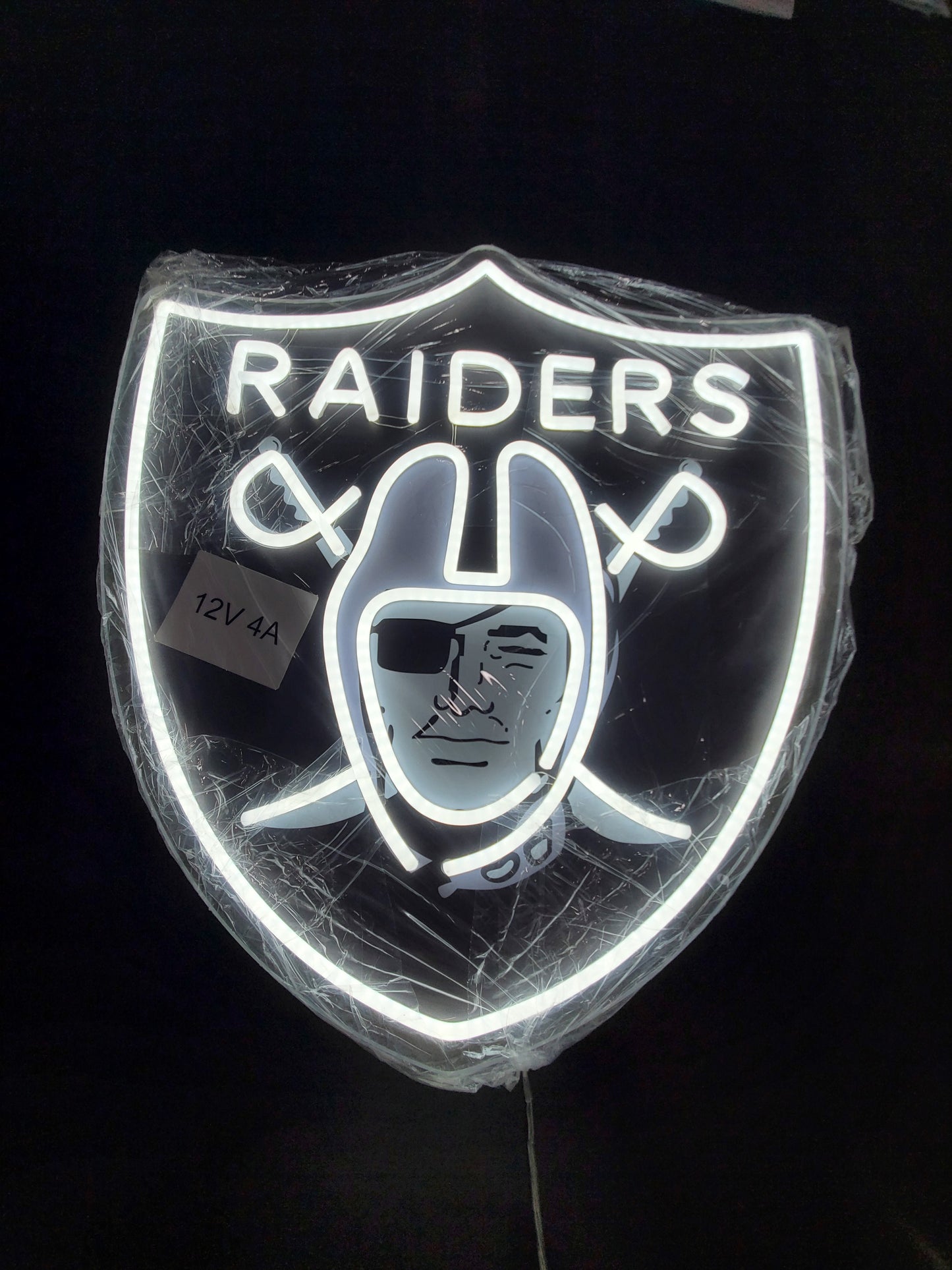 LAS VEGAS RAIDERS SHIELD WALL ALL LED SIGN