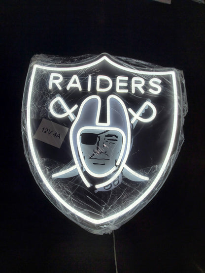 LAS VEGAS RAIDERS SHIELD WALL ALL LED SIGN