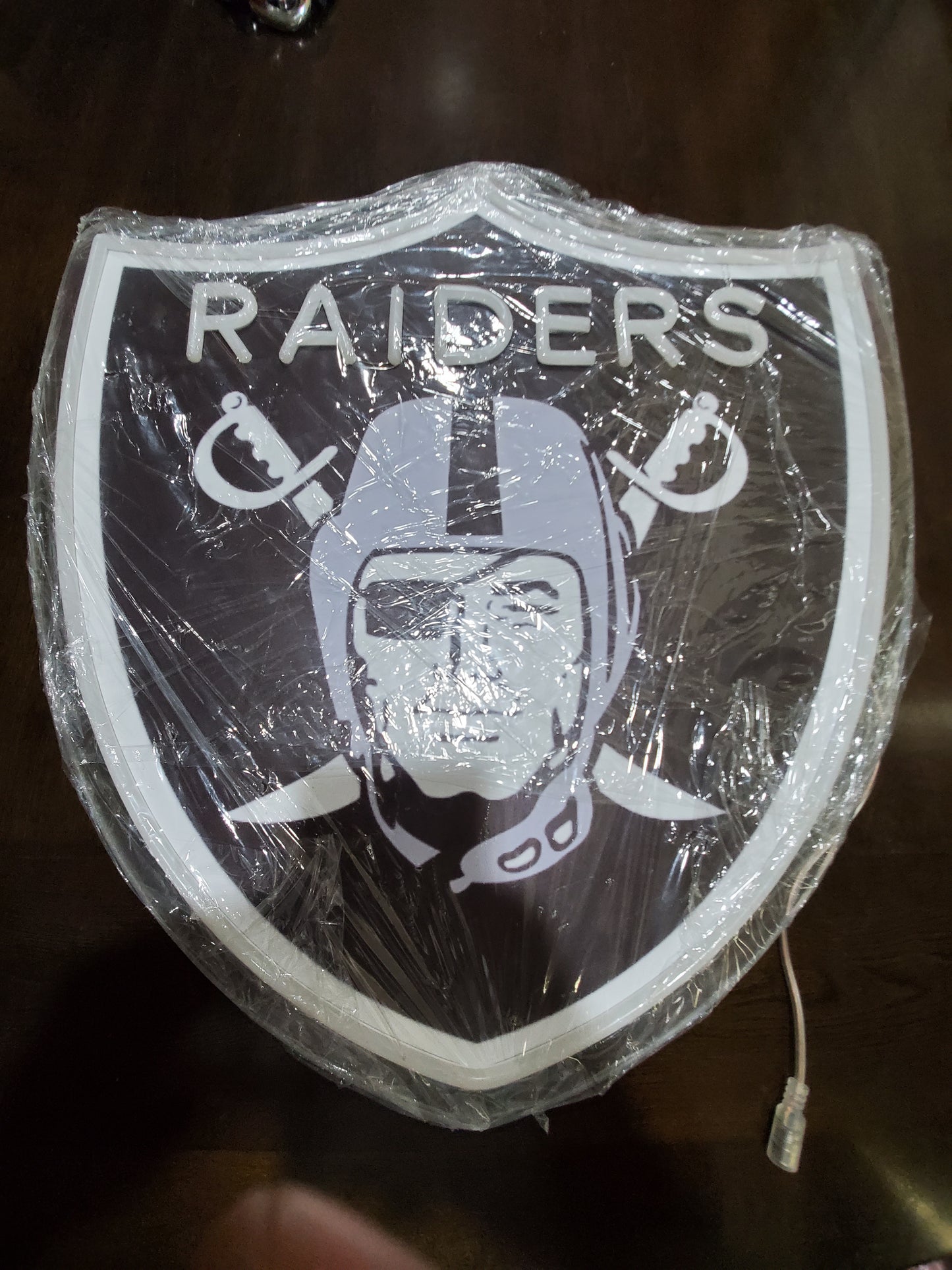 LAS VEGAS RAIDERS SHIELD WALL LED SIGN