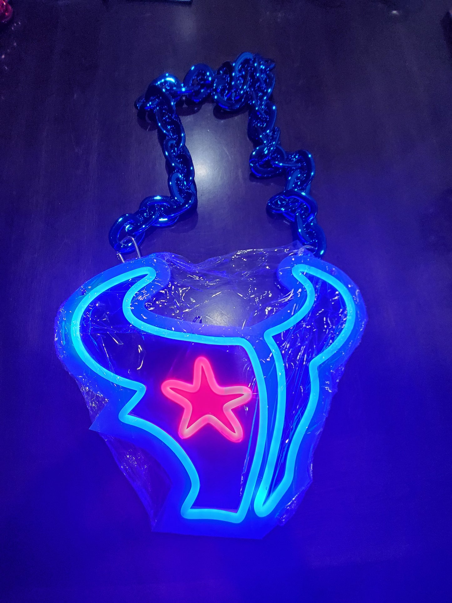 Houston Texans NEW led logo necklace chain 5v