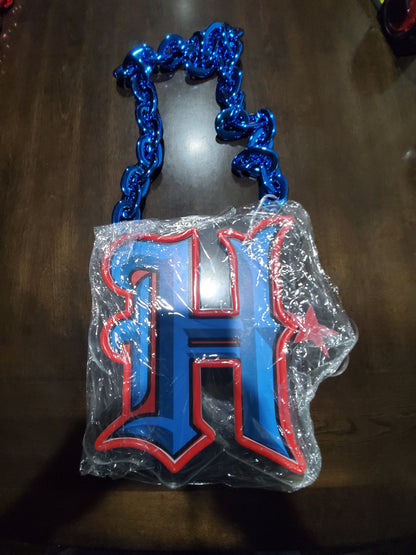 HTOWN LOGO Houston Texans led logo necklace chain 5v