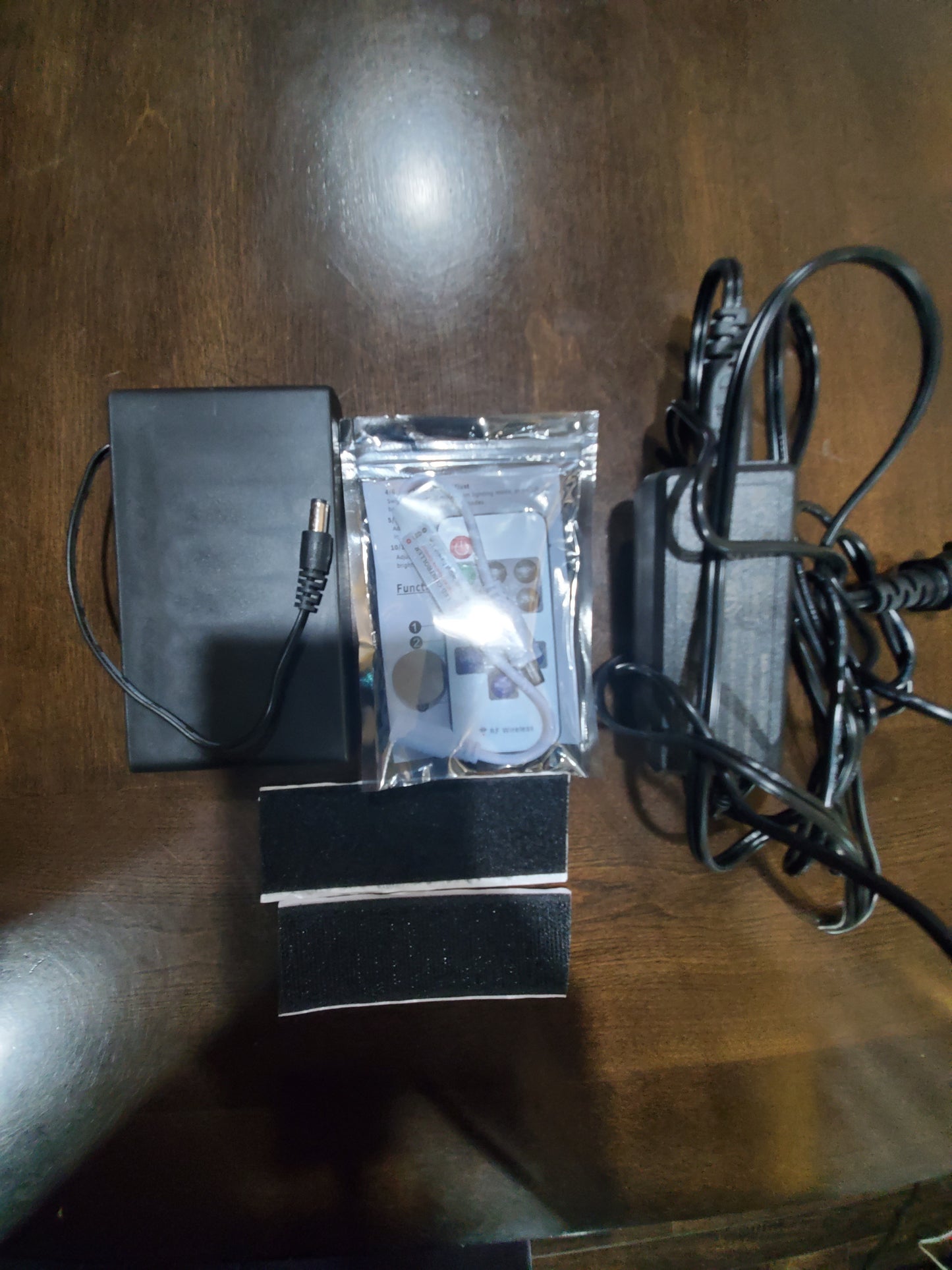 HERE WE GO! led logo necklace chain 12v dual power with remote dimmer