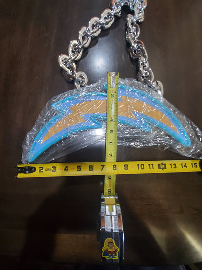 CHARGERS ICE BLUE Lightning Bolt Fan Chain 5V