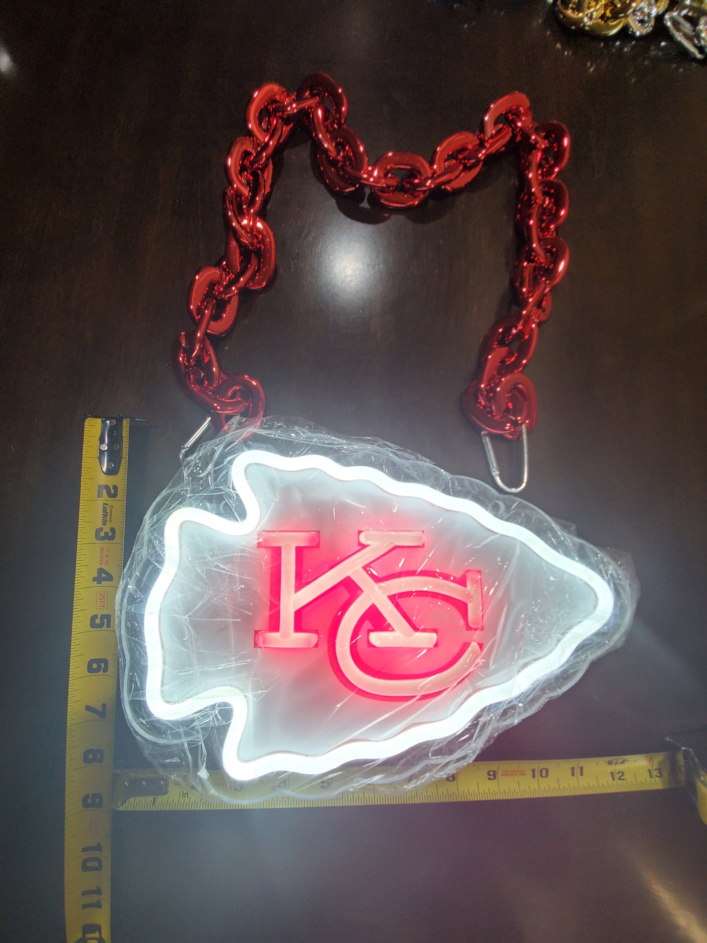 KANSAS CITY CHIEFS FAN LED 5V WHITE UV