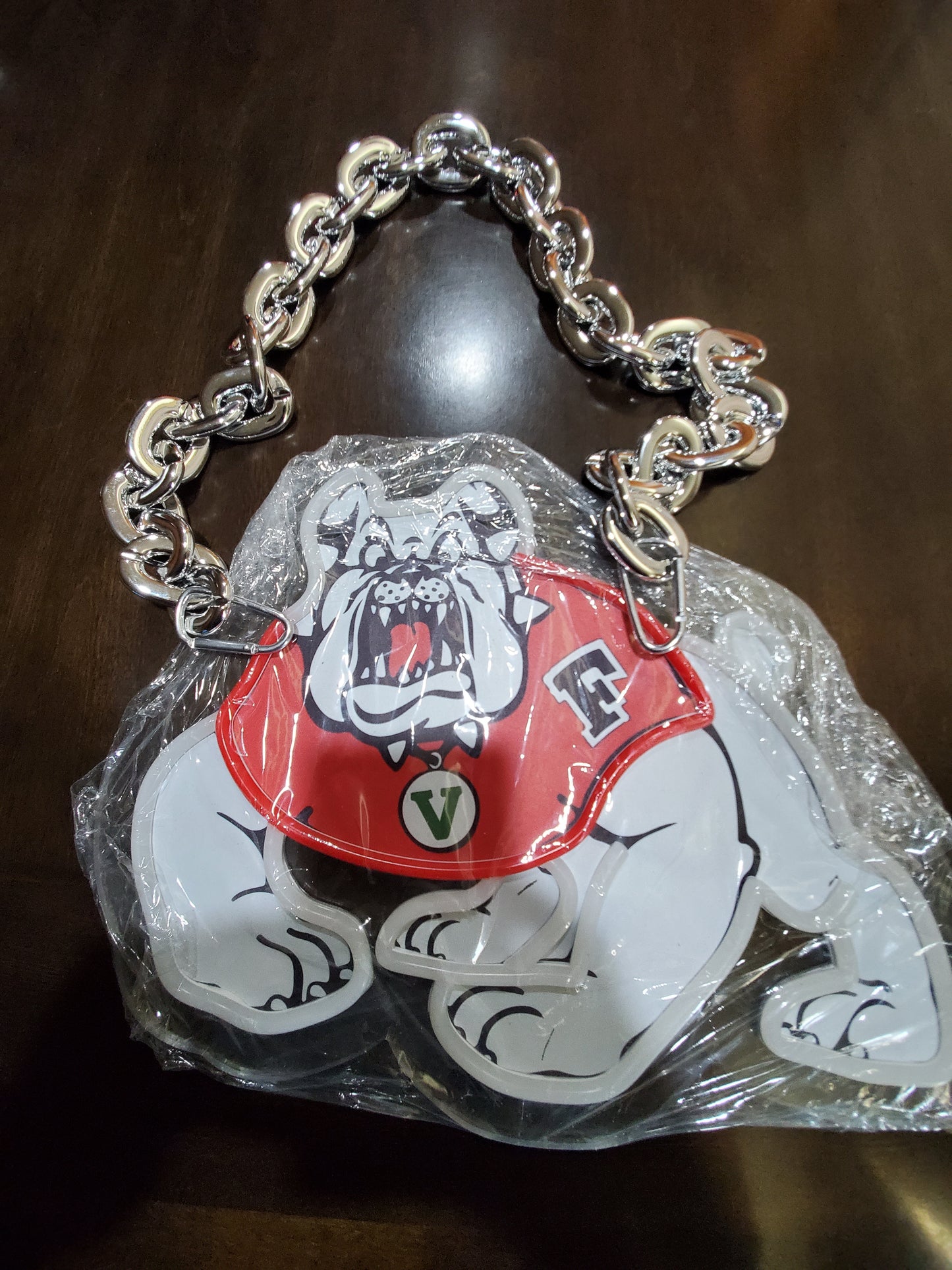 FRESNO STATE BULLDOGS led chain sign 12v dual power with remote and dimmer