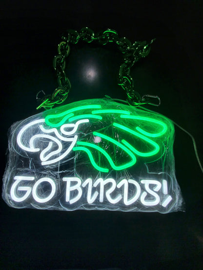 EAGLES GO BIRDS FAN 12V LED FOR WALL AND NECKLACE CHAIN DUAL POWER with remote dimmer control