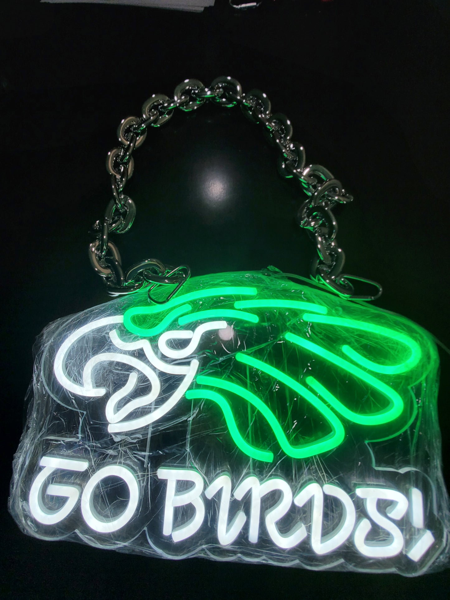 EAGLES GO BIRDS FAN 12V LED FOR WALL AND NECKLACE CHAIN DUAL POWER with remote dimmer control