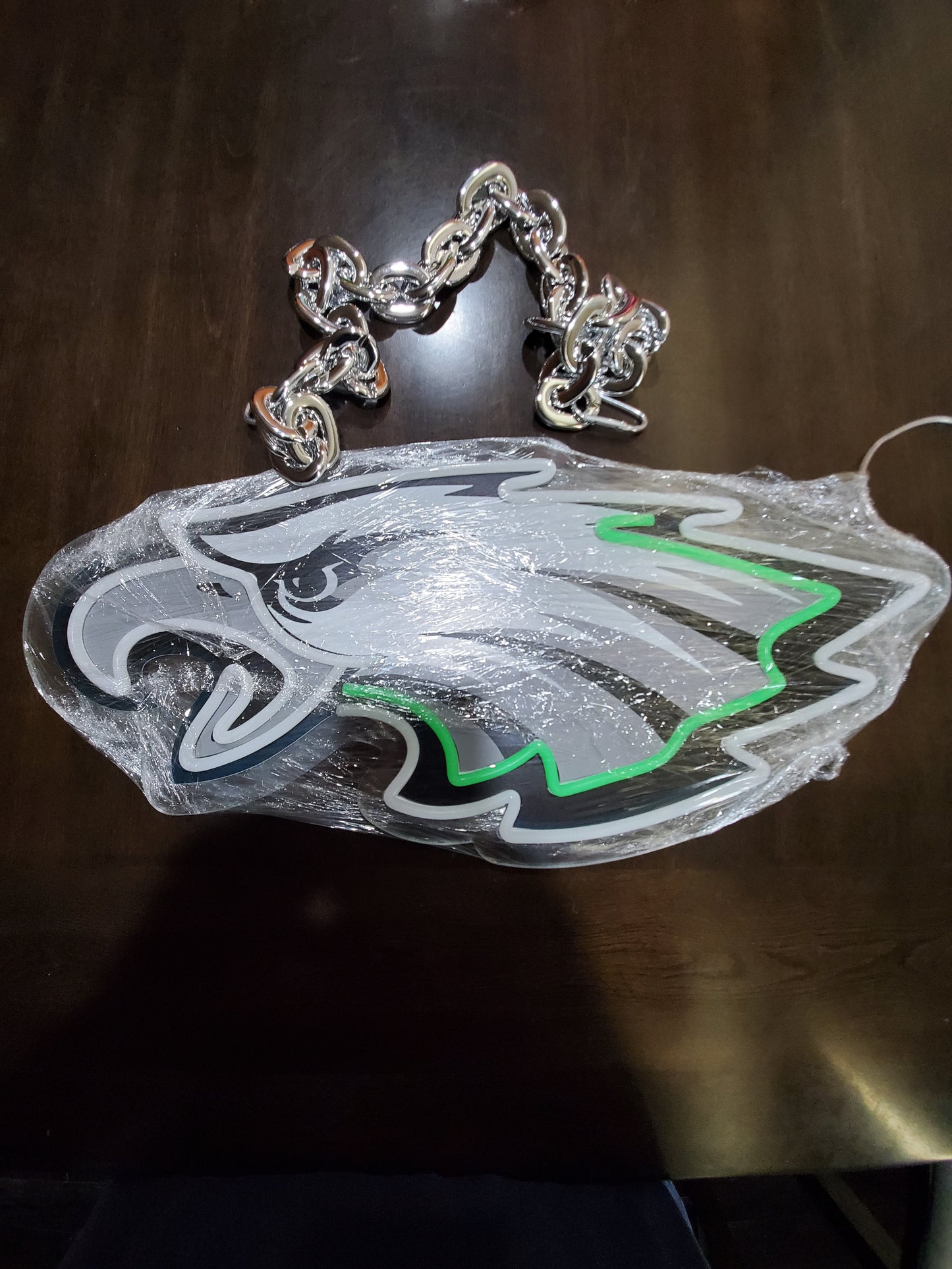 EAGLES FAN 12V LED FOR WALL AND NECKLACE CHAIN DUAL POWER with remote dimmer control