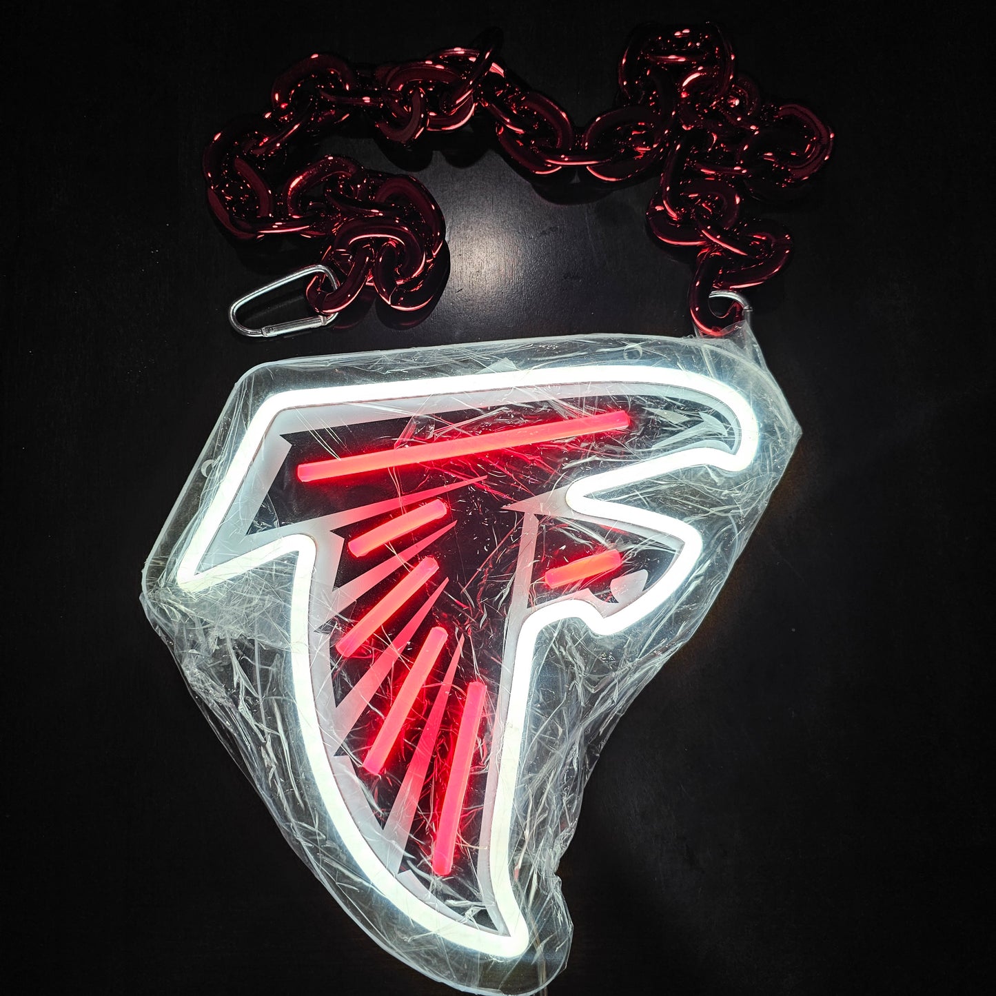 ATLANTA FALCONS led chain sign 12v dual power with remote and dimmer