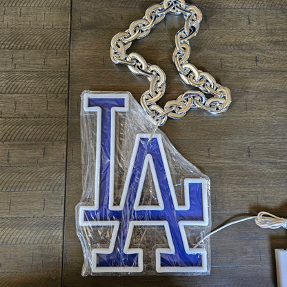 LED Light-Up LA Dodgers chain 5v 14 × 10